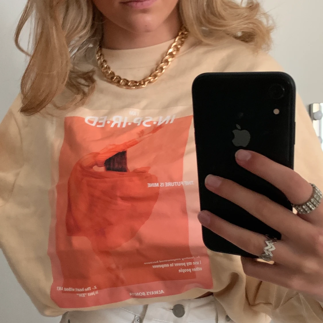 Tröja med tryck💞💞 - 90