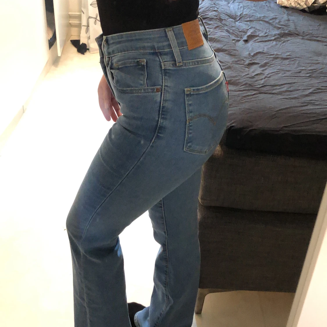 Levi’s premium high rise bootcut.