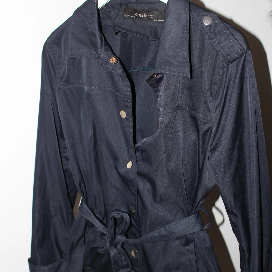 Zara Navy Trench Coat - Perfect Condition