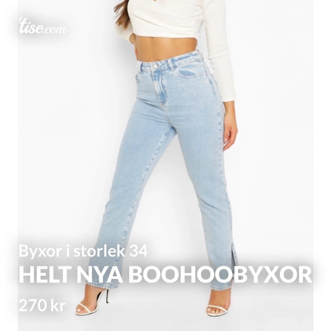 Helt nya byxor från Boohoo i Petite, storlek 34. - 90