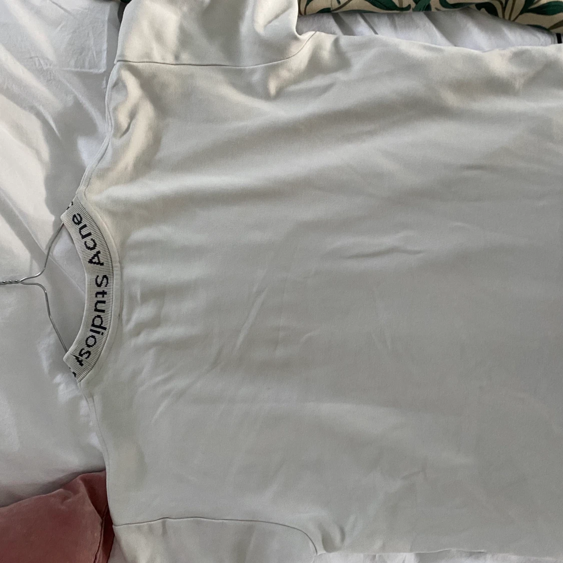 Acne studios logo tröja optic white. - 90