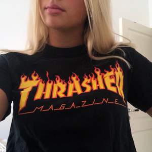Knappt använd Thrasher T-shirt, bra skick. Säljer för den inte används. 200kr + frakt. 