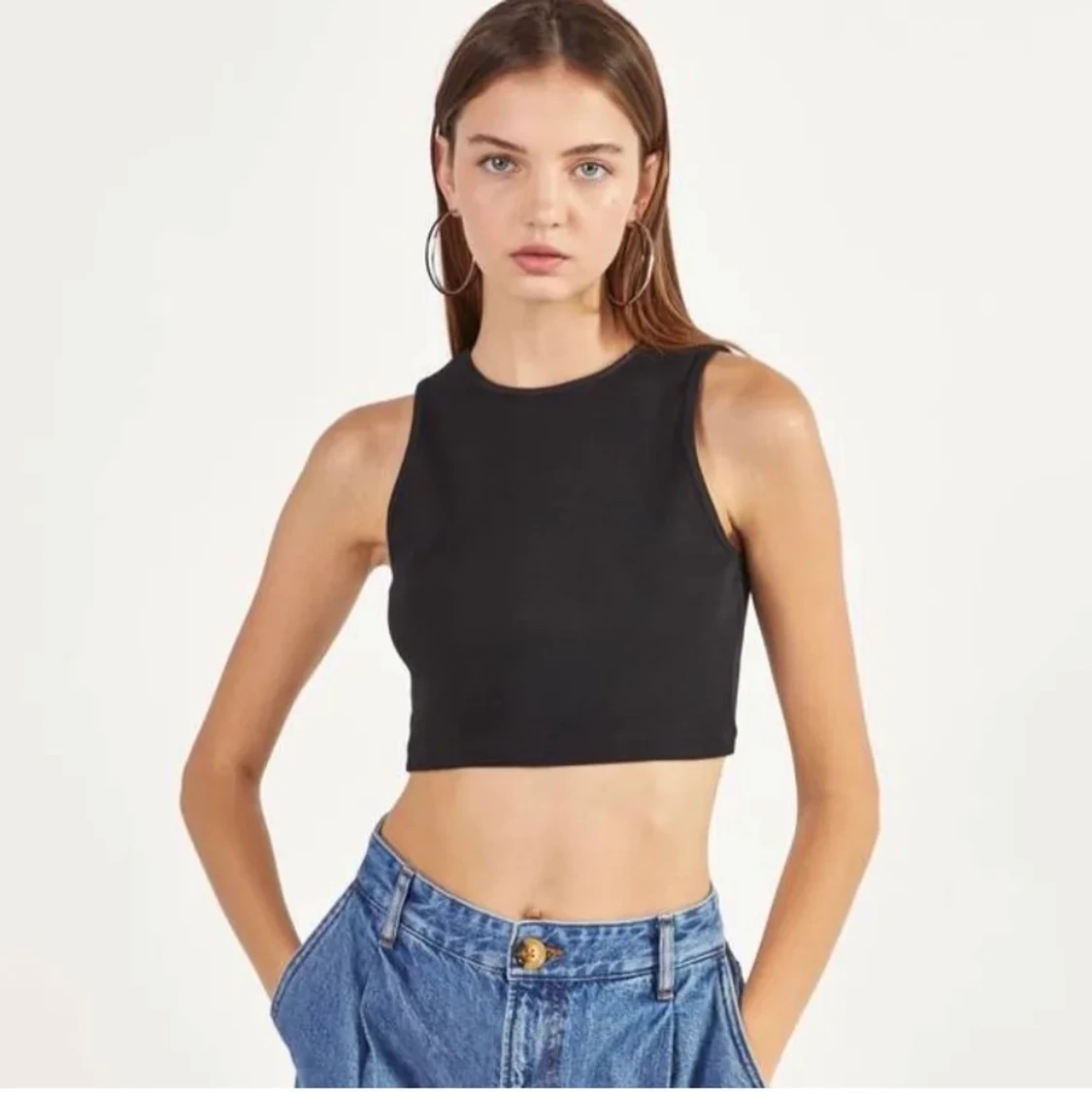 Svart topp från Bershka