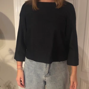 Långärmad svart blus med dragkedja  - En långärmad svart blus med dragkedja från Cos i bra skick! En liten 38. 