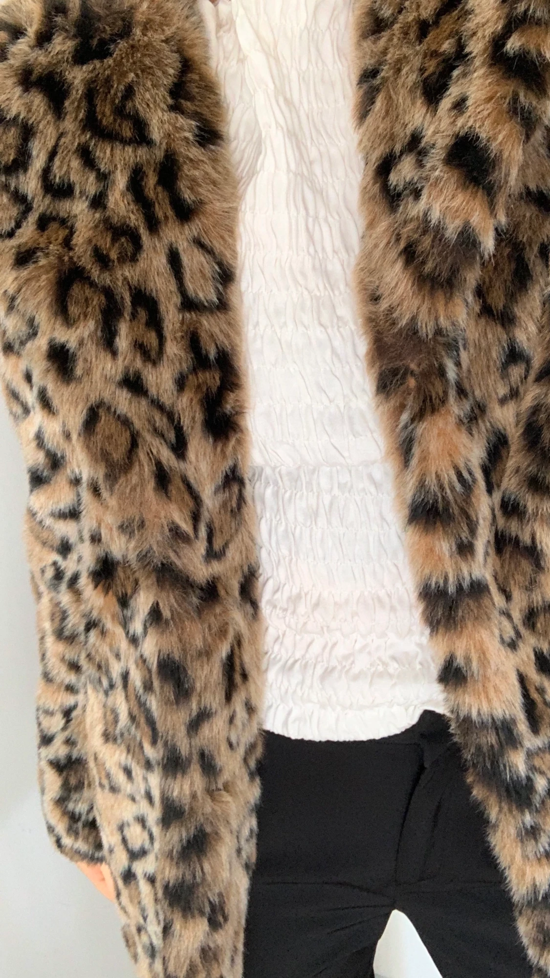 Leopard pälsjacka  - 90