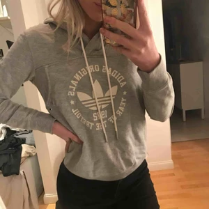  - Superskön grå hoodie från adidas i bra skick!