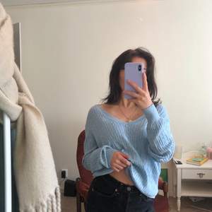 Ljusblå Stickad tröja/knit från H&M i storlek M