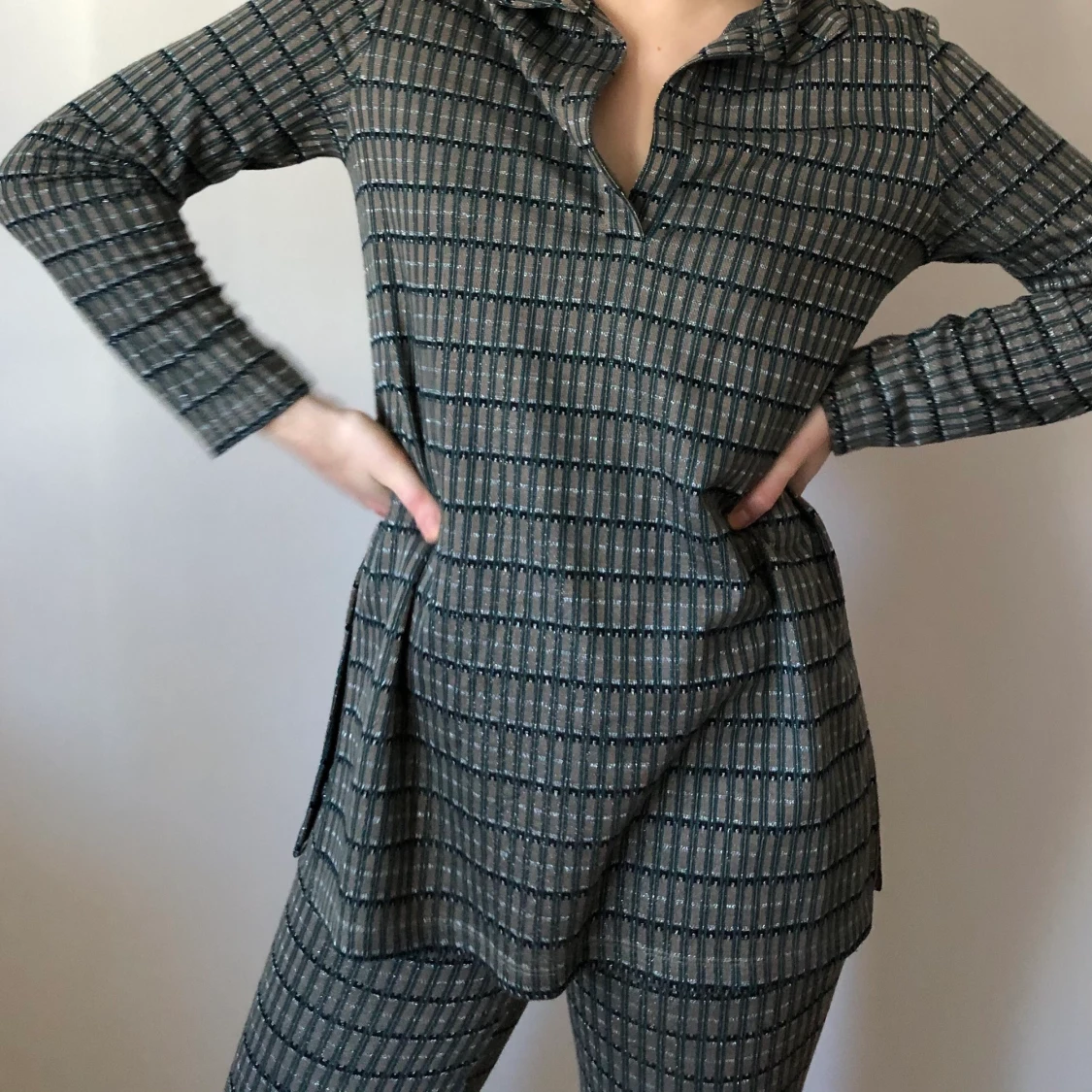 Blåglittrigt set h&m trend - 90