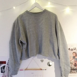  - Avklippt grå tjocktröja i storlek L. Säljs i Lund men kan fraktas om köpare står för den kostnaden. 