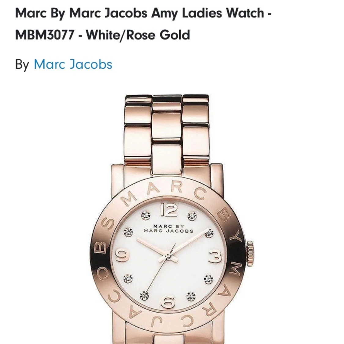Marc by marcjacobs klocka rosé vitt guld - 91