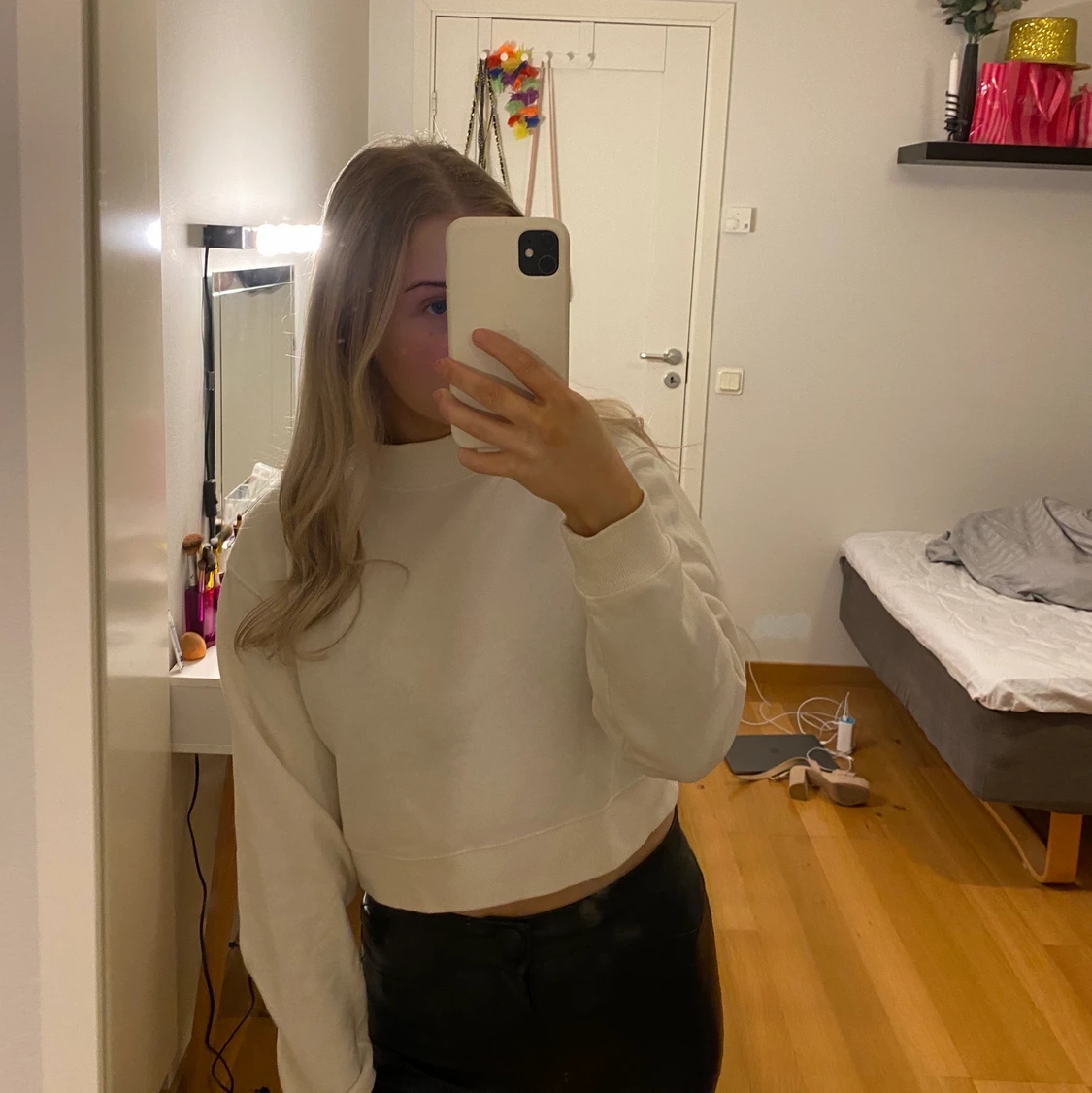 Croppad tröja i str xs