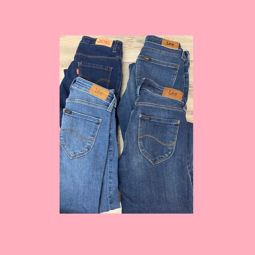 Jeans från Lee och Levi’s🌸 90kr/paret🌸. Jeans & Byxor.