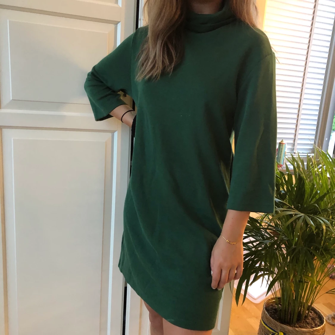 Grön polo klänning