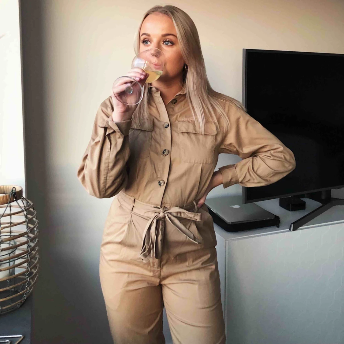 Beige byxdress från H&M - 90