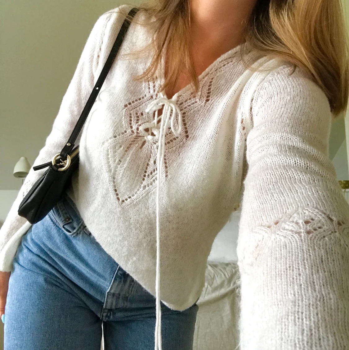 Mysig stickad tröja 💛💓💛💓