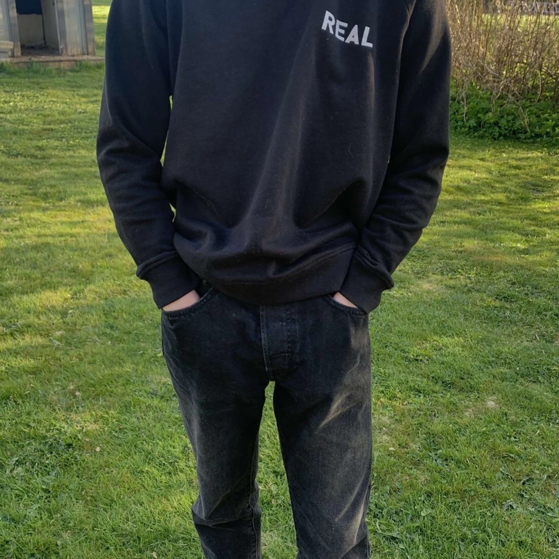 Svart sweatshirt