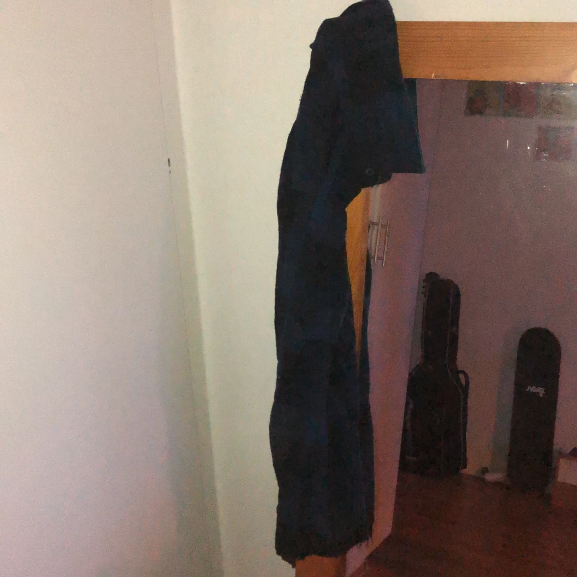 Mörkblå flanellskjorta - 91