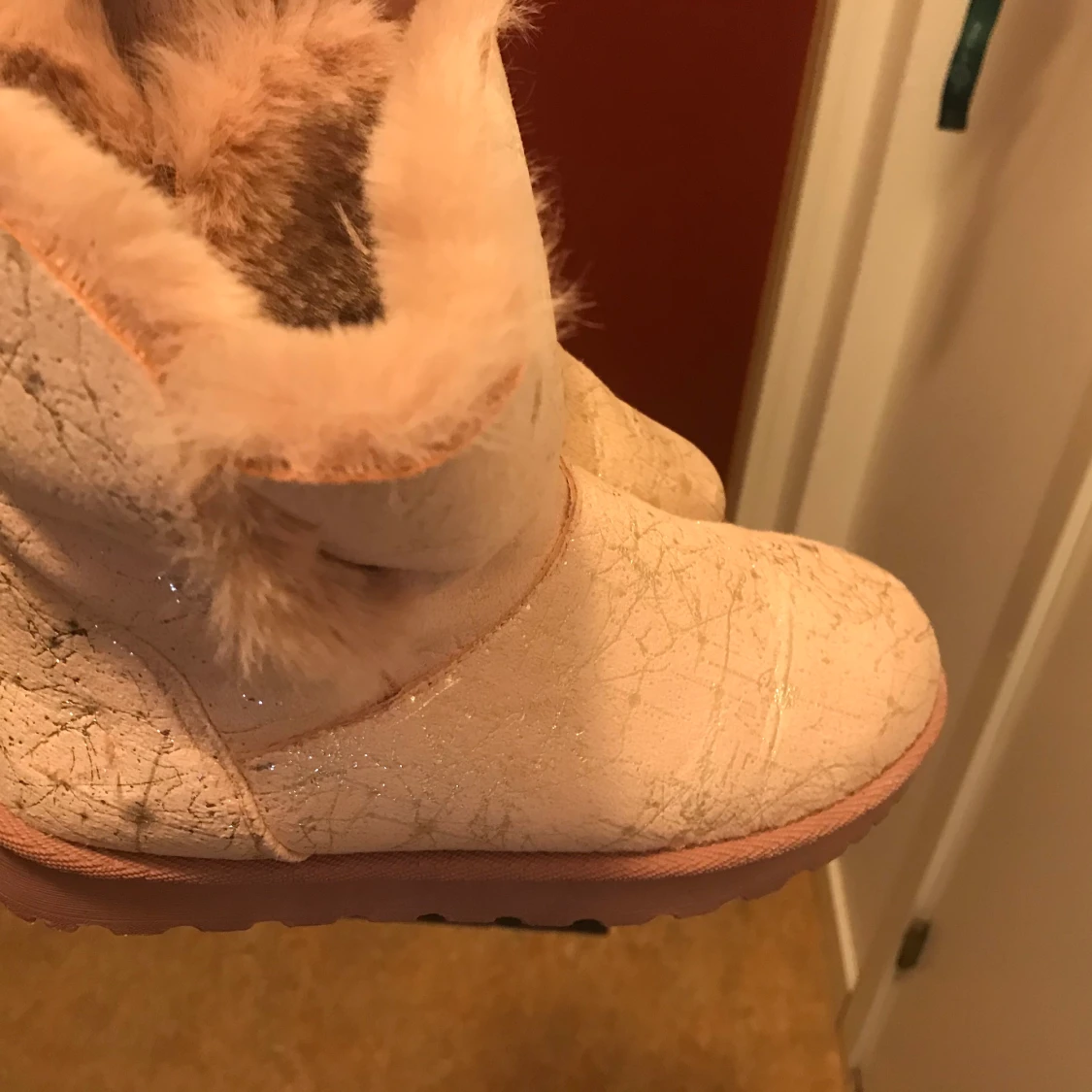 Uggs rosaglittrig