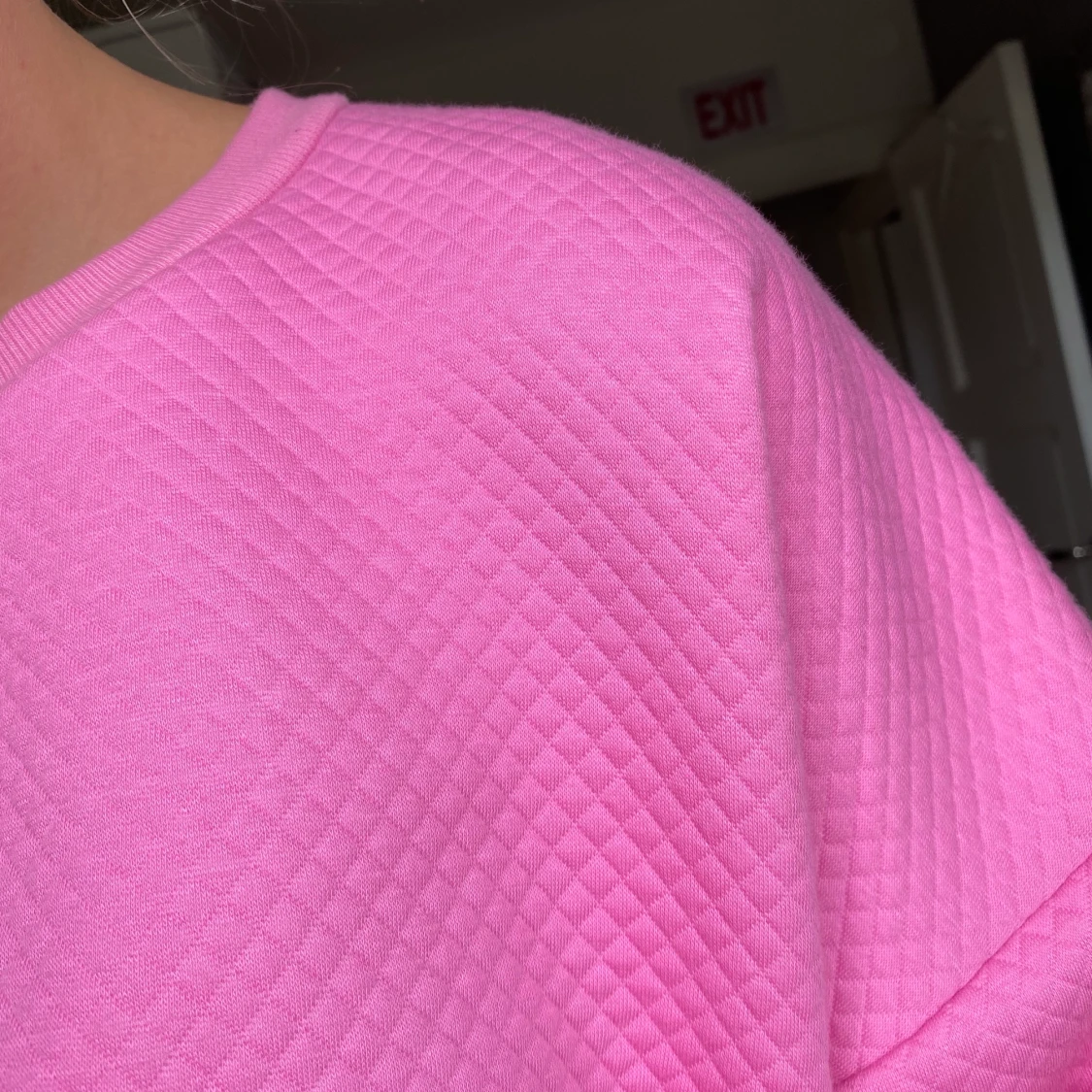 Rosa croppad sweatshirt - 91