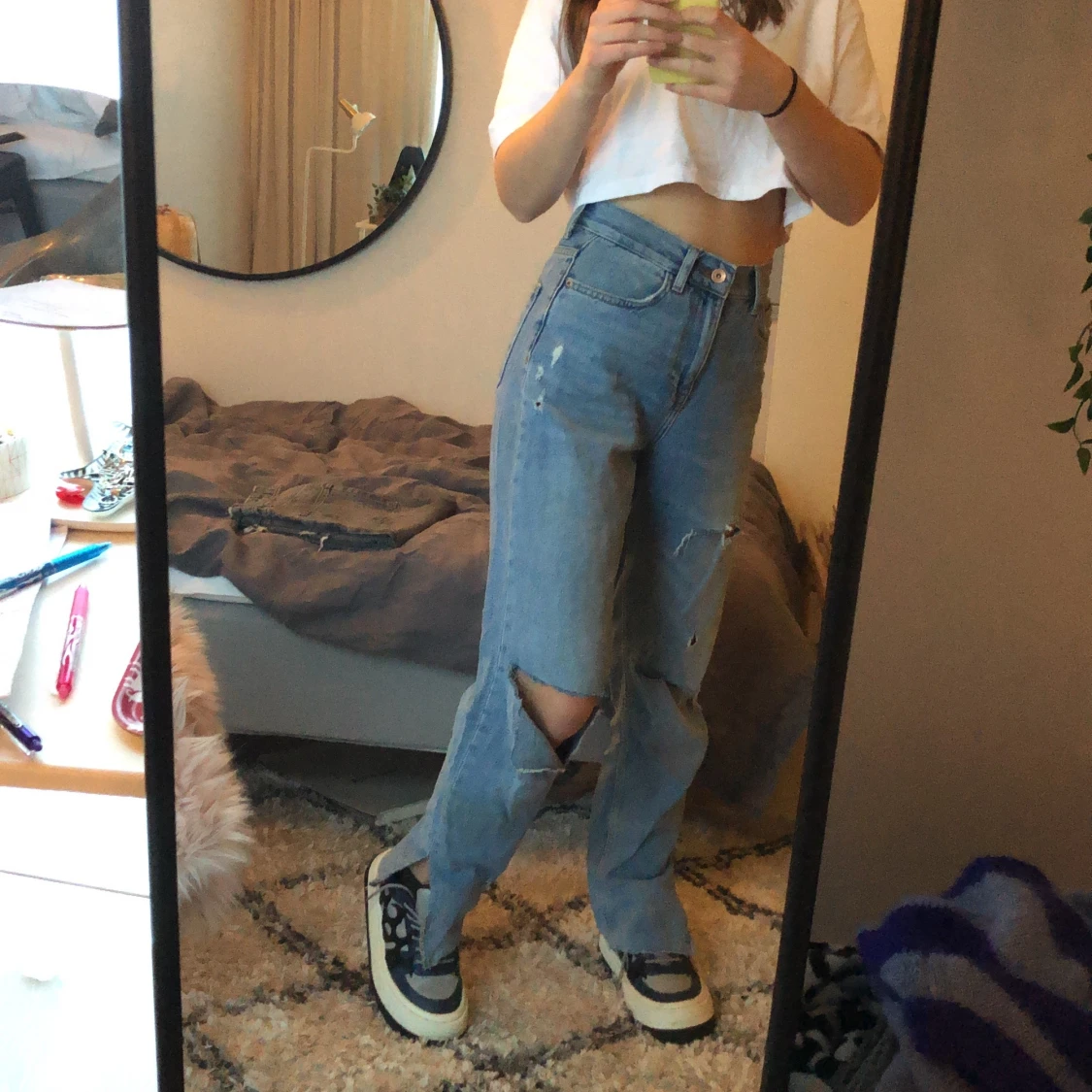 Jeans med slits - 91