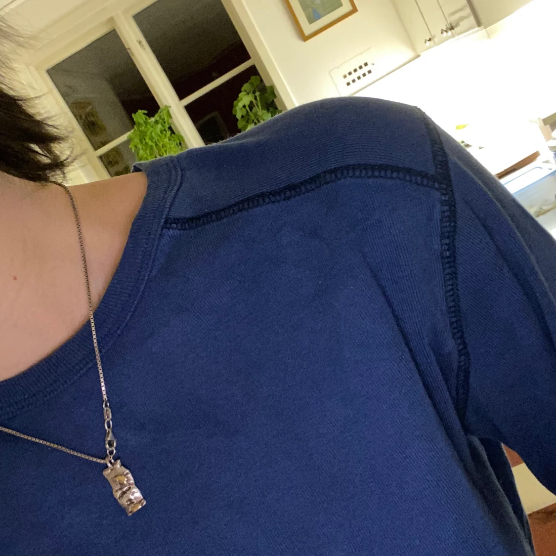 Blå långärmad - 91