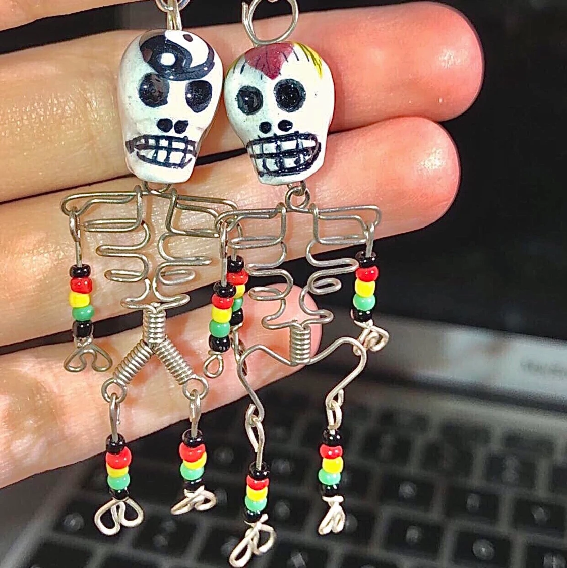 Skellet örhänge - 90