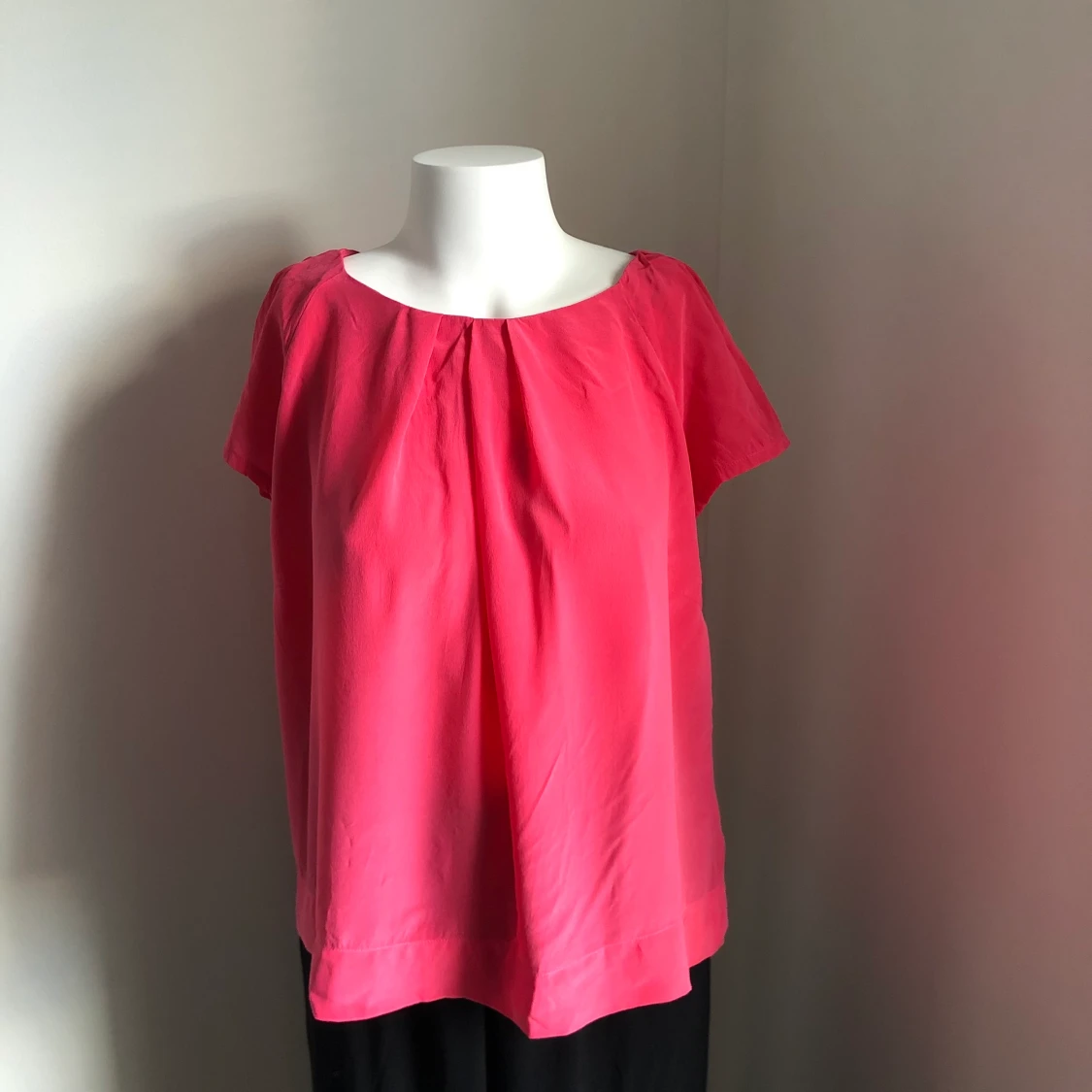 Rosa Topp i silke - 90