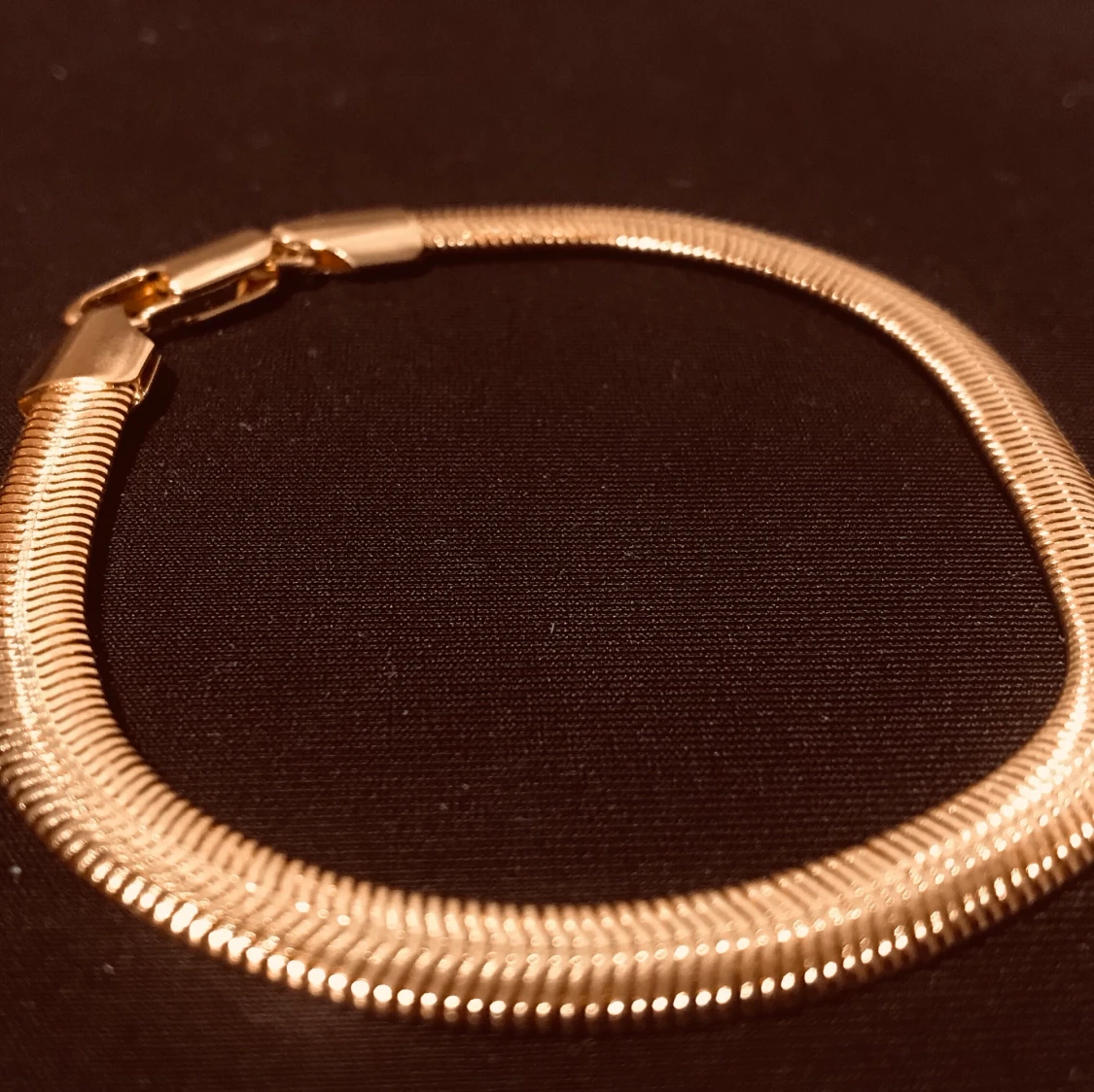 ☀️GULD OLÄTERAD ARMBAND 18k ormlänk 18CM☀️🥇🏵🏆 