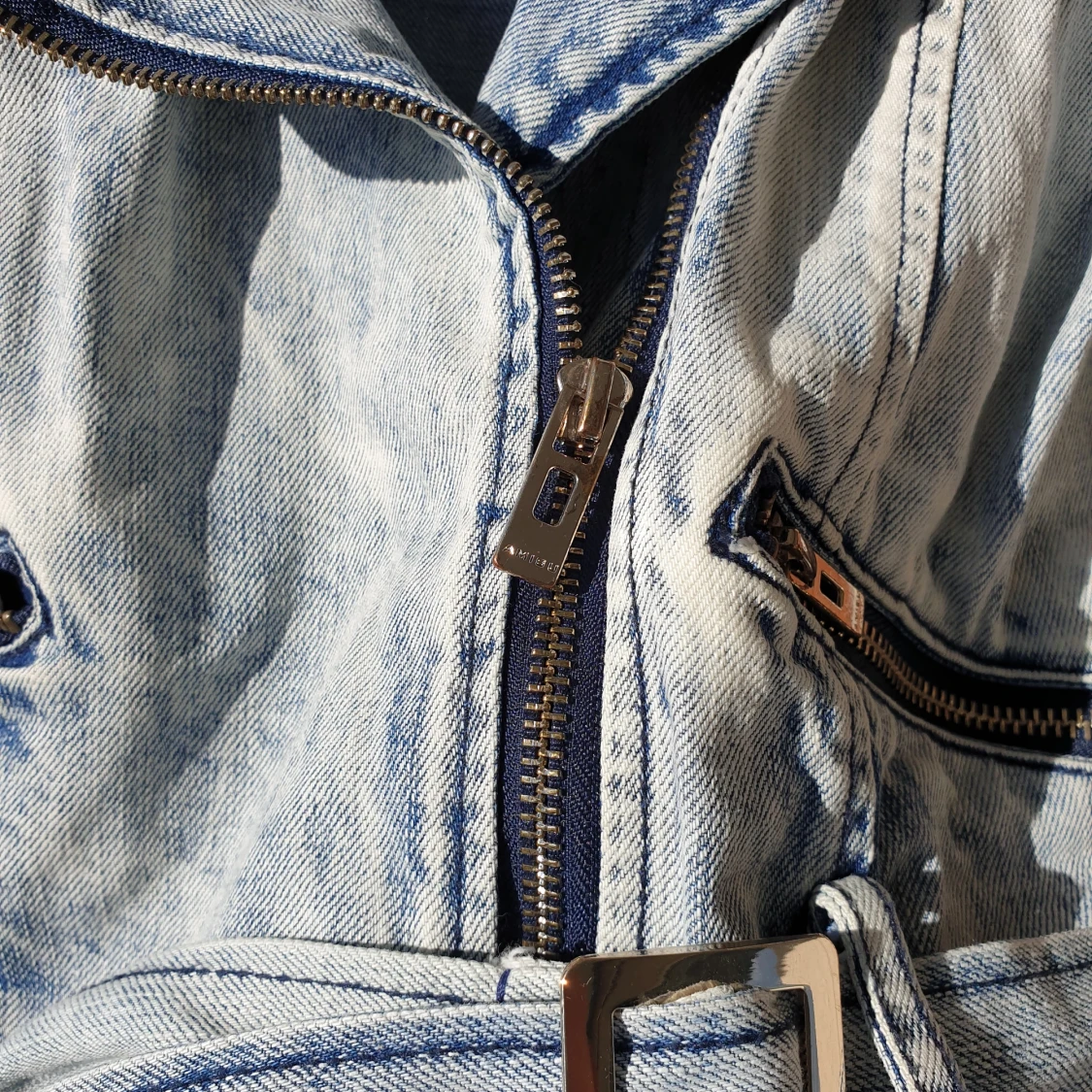 Vintage biker denim jacket - 91