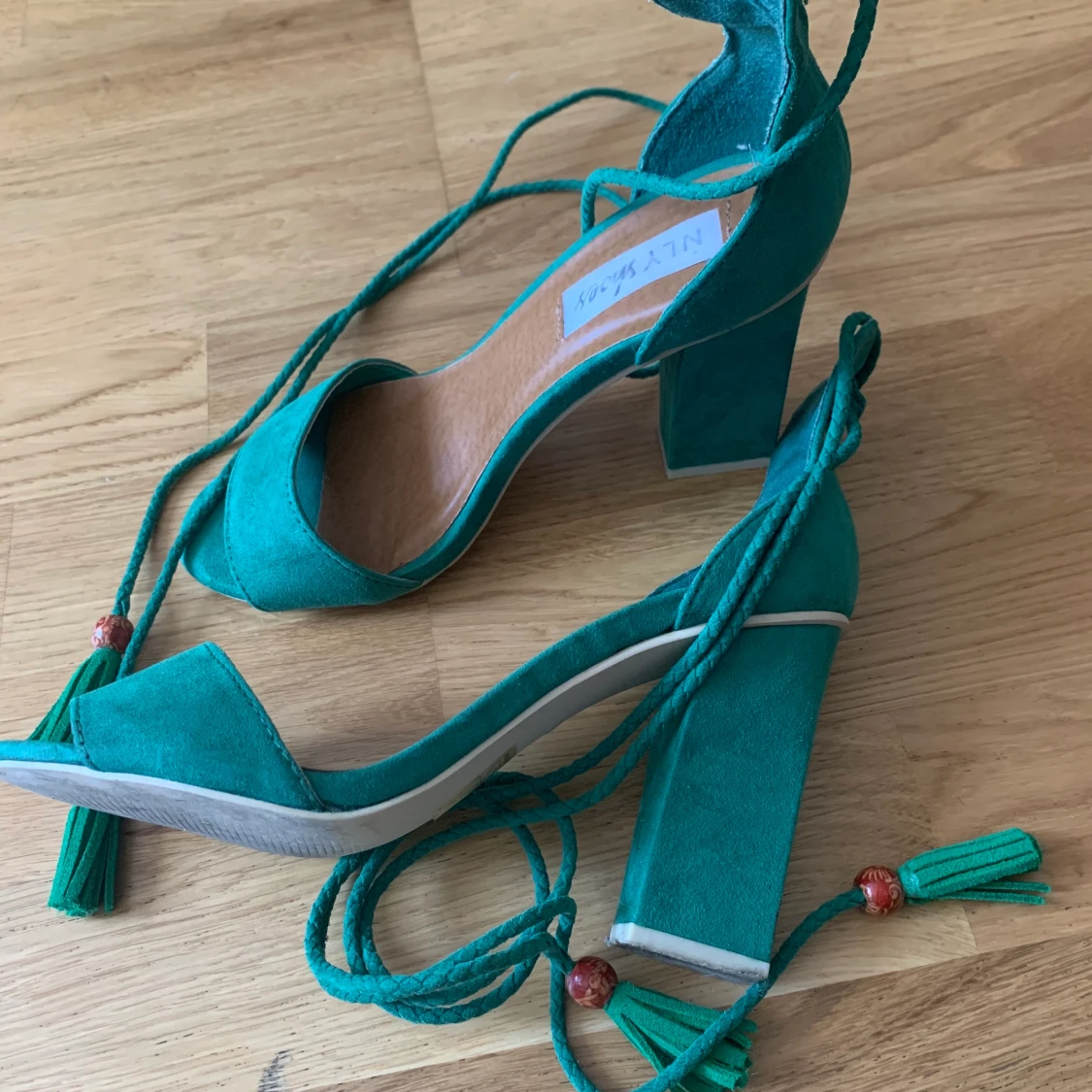 Snygga mocka High hele sandaler - 91