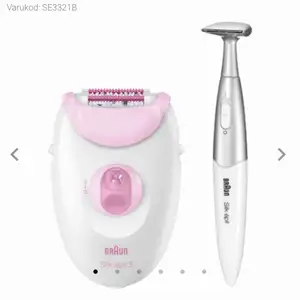 Epilator från braun, köptes igår på Elgiganten för 599:- plus försäkring ifall om den skulle gå sönder på 80:-, säljer den för 350:- då den är testad pyttelite på nederdelen av benet.