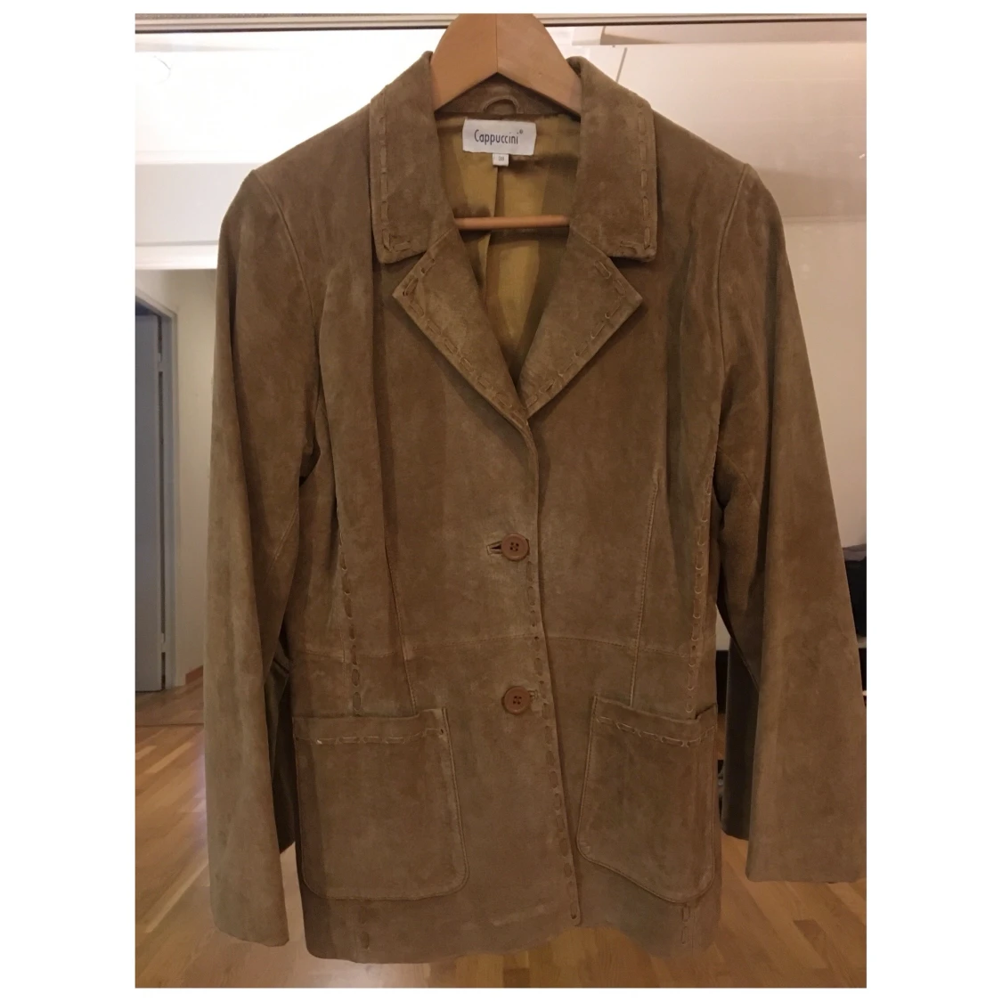 Vintage mocka kavaj jacka