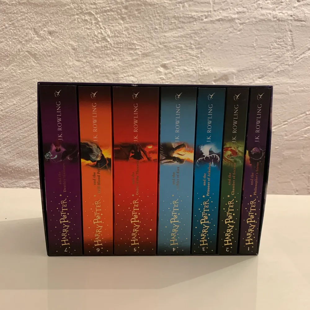 Harry Potter Böcker på engelska, nyskick 10/10. 100 kr styck eller 500 för alla 🤍 (köparen står för frakt). Övrigt.
