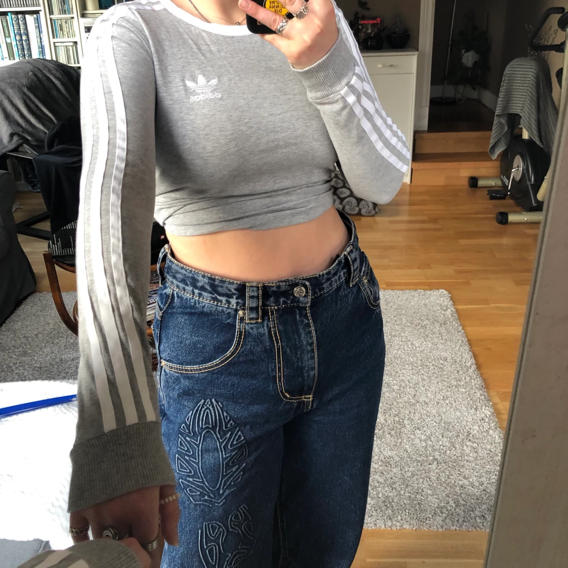 Grå sweatshirt från adidas - 91