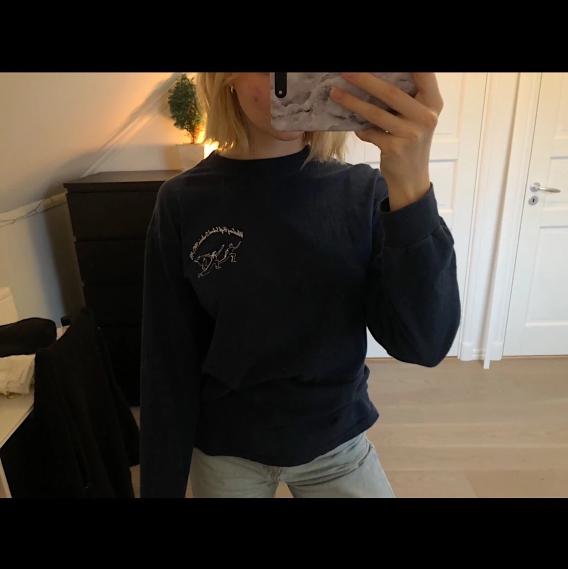 Marinblå Tröja - 90