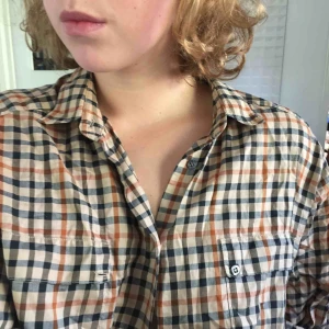  - Tunn rutig skjorta från DAKS. En knapp saknas, men jag har använt den ändå. Men därav billigare pris