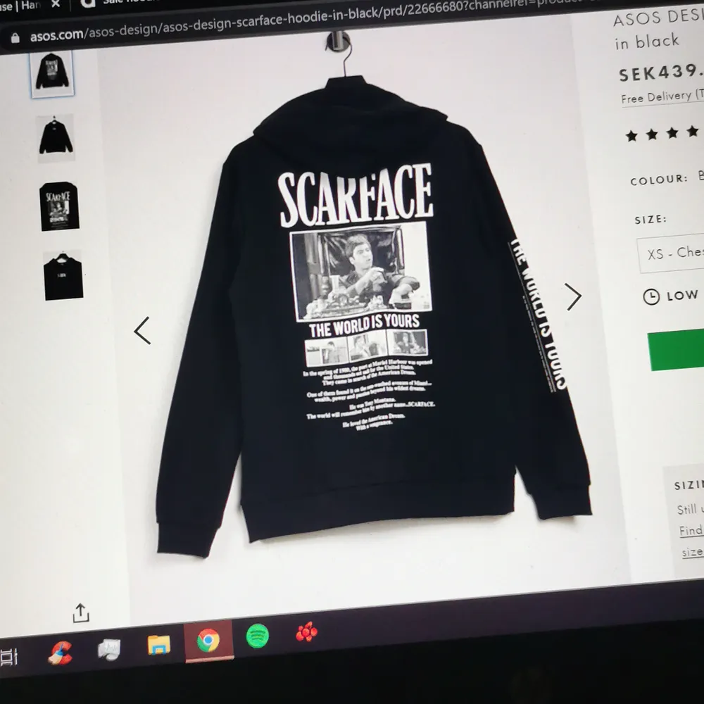 Hejhej!! Söker denna scarface hoodien från ASOS k storlek M!! . Hoodies.