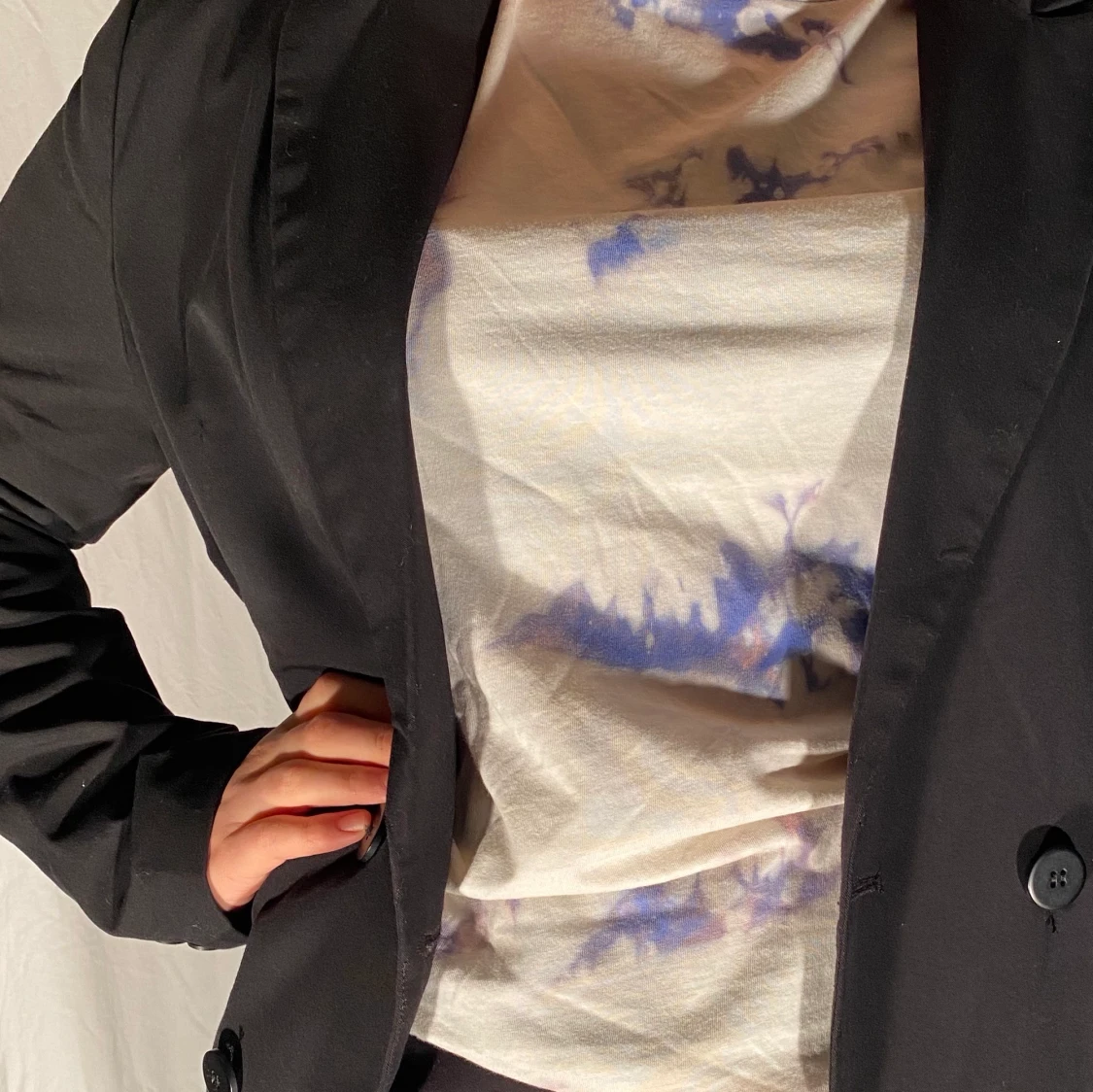 Bleached blue t-shirt  - 90