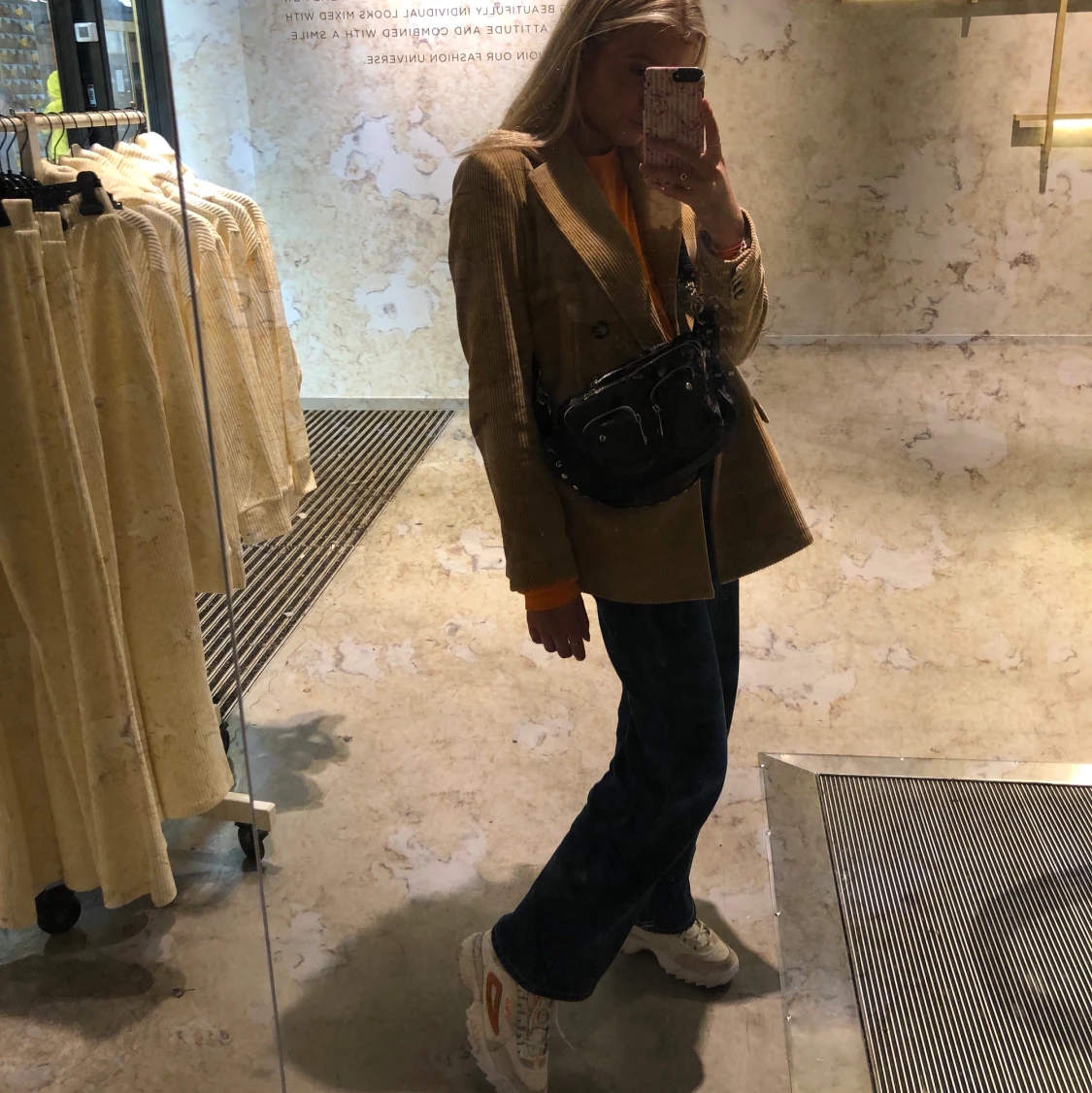 Orange långärmad tröja - 91