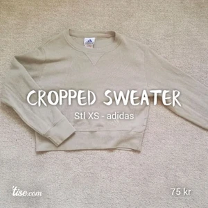  - En snygg croppad tröja från adidas! Går precis till under revbenen, passar jättebra till midjebyxor! Sitter liite löst på mig, mina mått är  Bröst 95 Midja 75 Höft 87 Bor du i norrköping kan vi mötas upp!😊