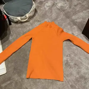 jätte fin orange tröja från Bikbok med storlek XS. Andvänd 1-2 ggr. Köpt för 200 kr så ganska bra pris 