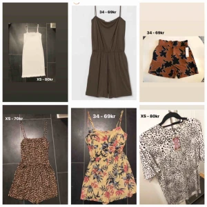  - Ni ser alla priser och storlekar på bilden. Säljer allt tillsammans för 350kr inkl frakt!