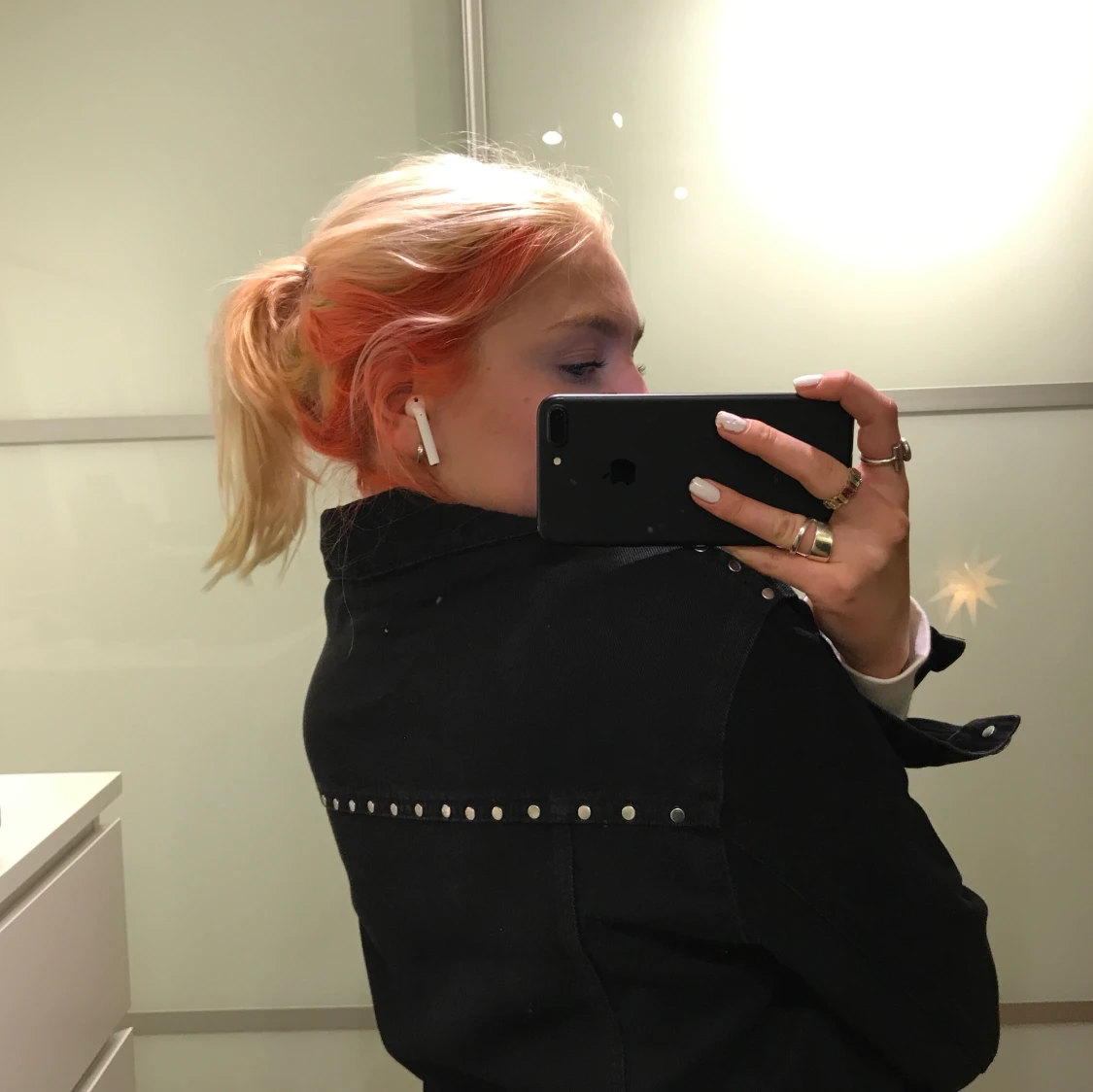 Svart jeansjacka - 91