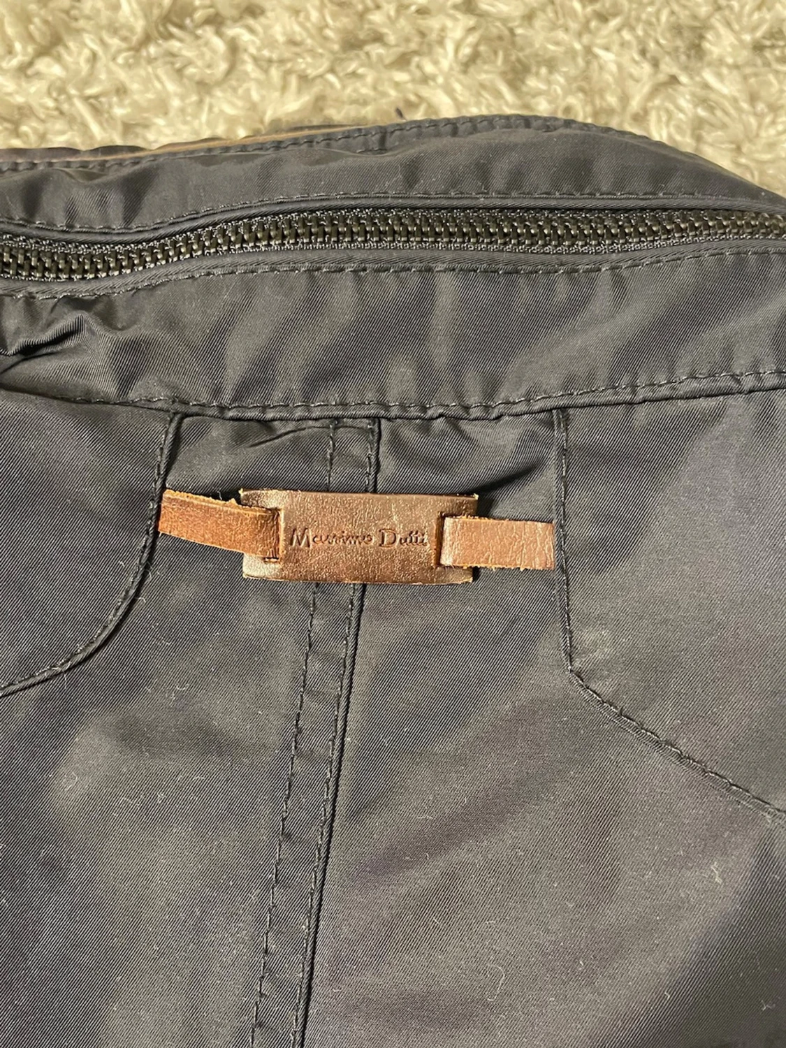 Mörkblå parkajacka från Massimo Dutti - 4