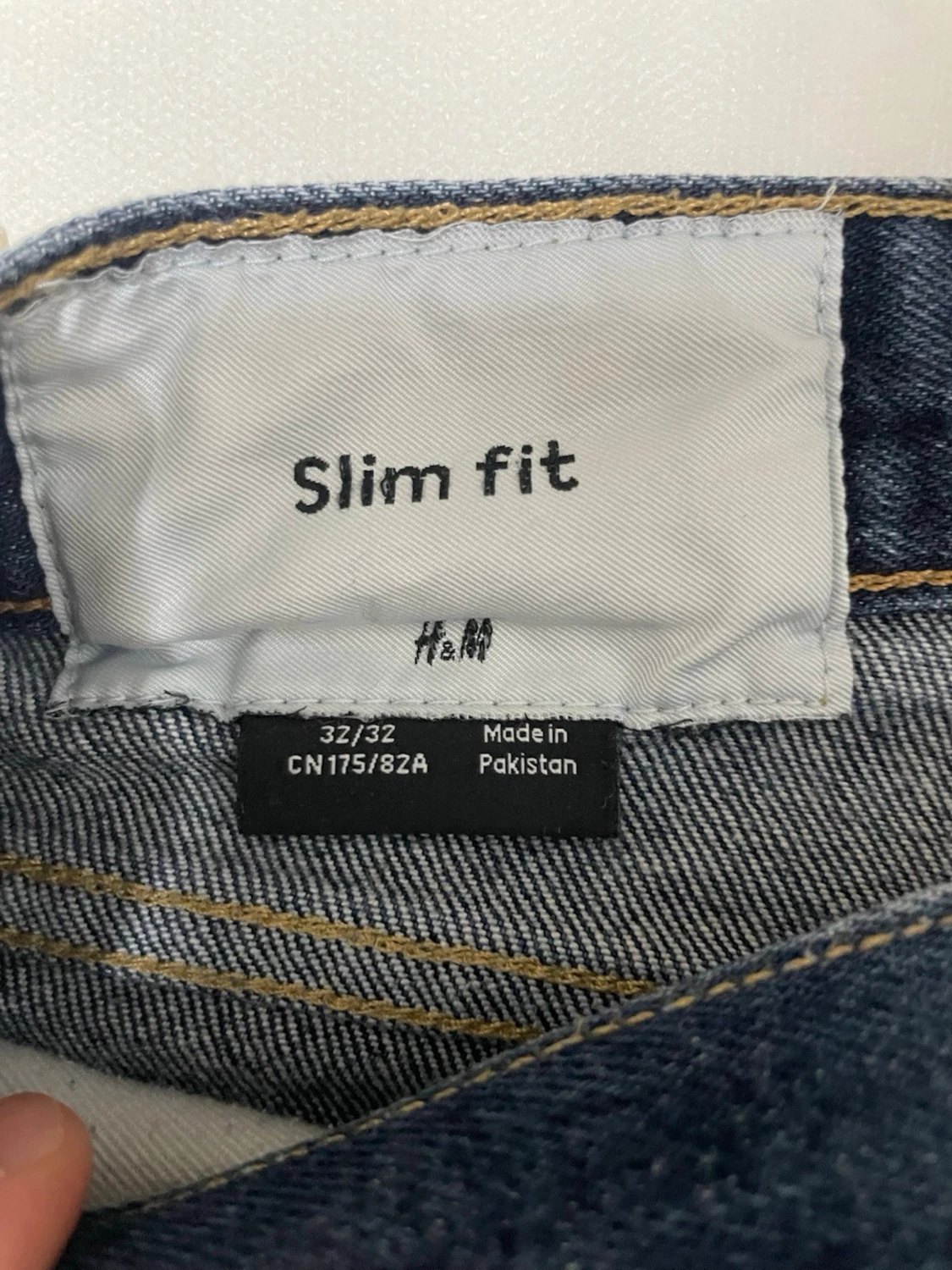 Slim fit jeans från H&M, blå 32/32 - 1