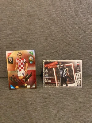 Ingen väst på bilderna - Bilderna visar samlarkort med fotbollstema, inte någon väst. Ingen väst finns att beskriva eller matcha mot taxonomier.