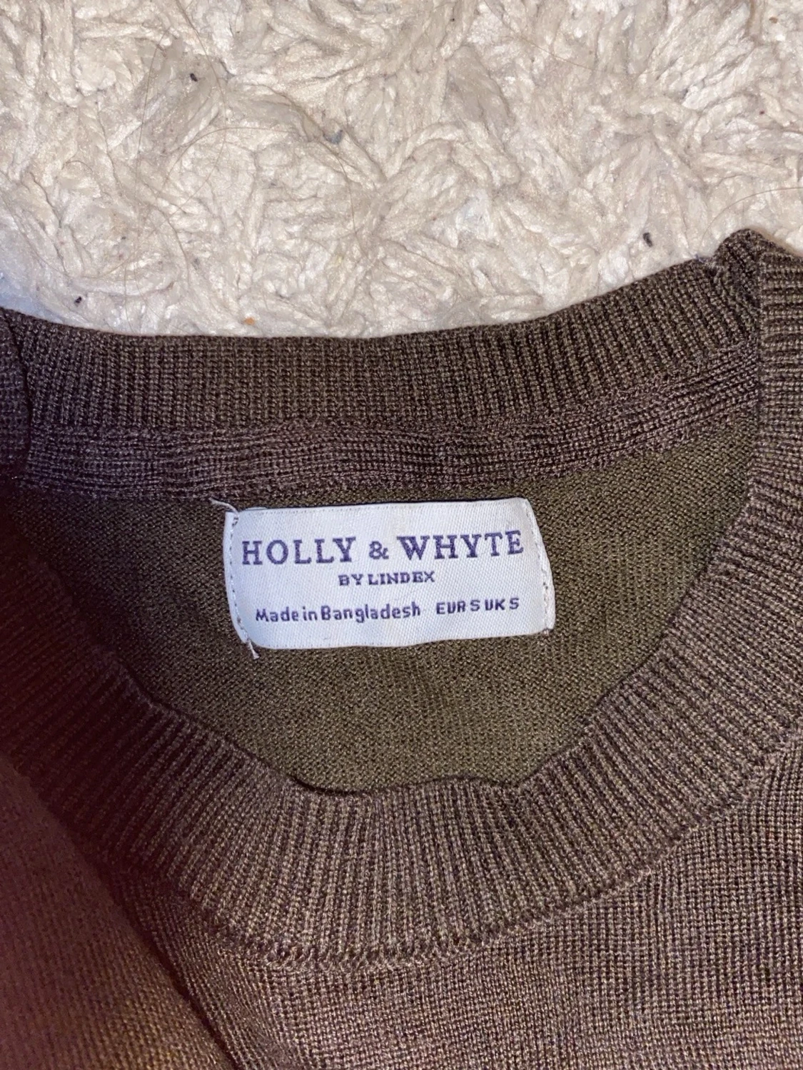 Brun stickad tröja Holly & Whyte - 1