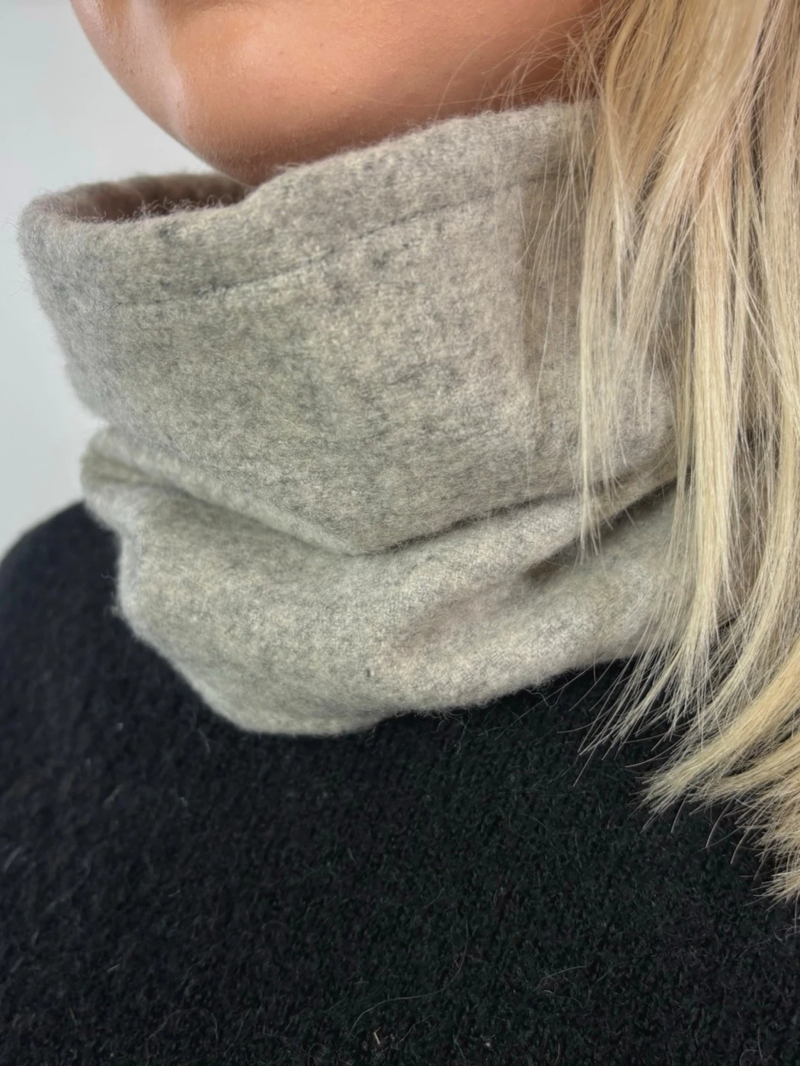 Ljusgrå kashmir buff - 1