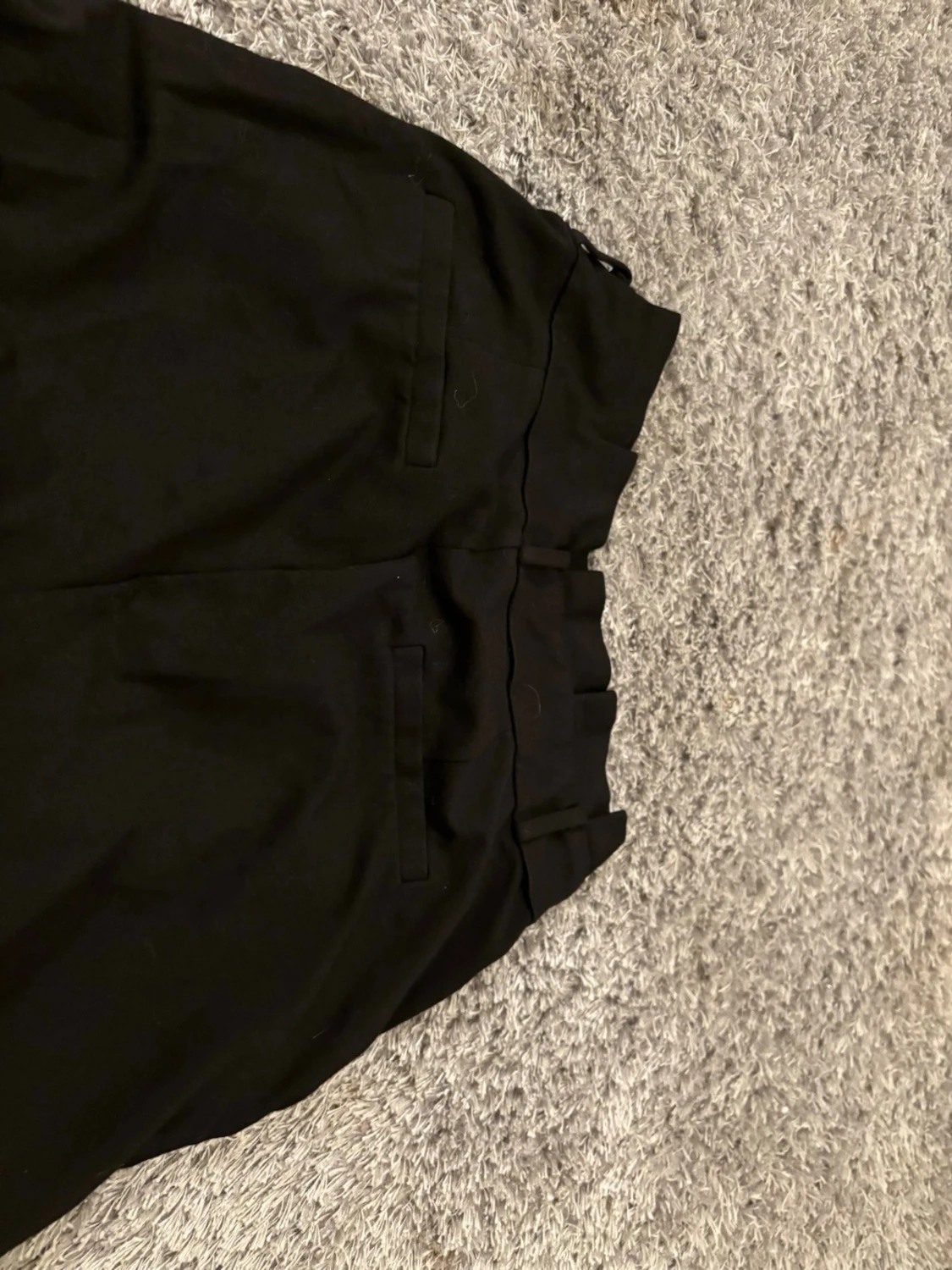 Svarta högmidjade kostymbyxor - 2