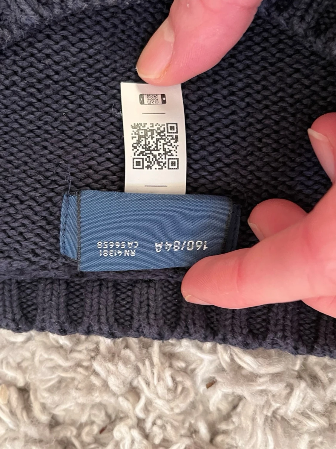 Mörkblå stickad tröja Polo Ralph Lauren - 3